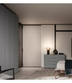 Outlet SANTA LUCIA ARMADIO BATTENTE ANTA GRECATA IN TRE MISURE | SANTALUCIA MOBILI