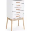 Discount CONTEMPORARY STYLE CASSETTIERA 5C ORDINARY BIANCO