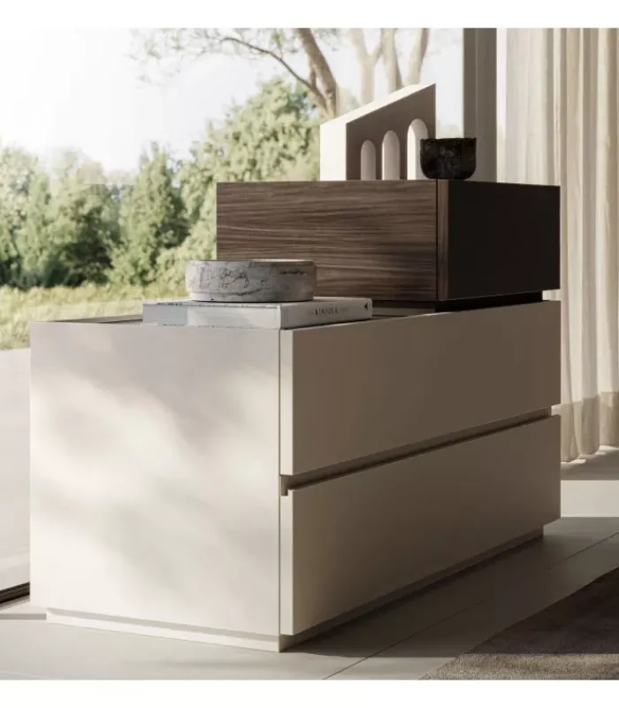 Sale SANTA LUCIA D farte Giada cassettiera sfalsata 2 cassetti L.122,4 cm + L.61,2 cm |