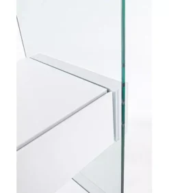 Outlet CONTEMPORARY STYLE LIBRERIA 4P-2C LINE WOOD BIANCO