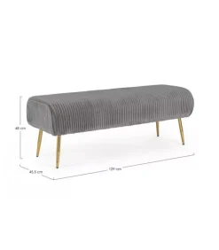 Online CONTEMPORARY STYLE PANCA 2P SELENA GRIGIO