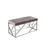 New CONTEMPORARY STYLE PANCA RAYAN VELLUTO GRIGIO 97X44