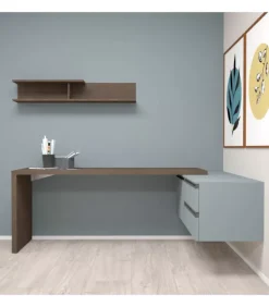 Hot SANTA LUCIA Scrivania ad angolo con elementi Ego appesi e modulo Half   |