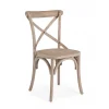 Clearance CONTEMPORARY STYLE SEDIA CROSS GRIGIO NATURALE