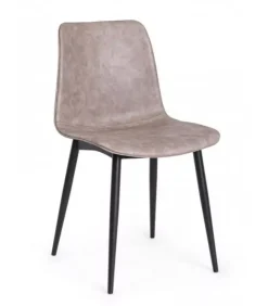 Clearance CONTEMPORARY STYLE SEDIA KYRA NERO PU BEIGE VINTAGE