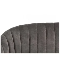 Outlet CONTEMPORARY STYLE SEDIA QUEEN VELVET GRIGIO CADETTO