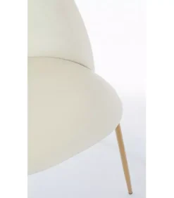 Hot CONTEMPORARY STYLE SEDIA TANYA VELLUTO BIANCO