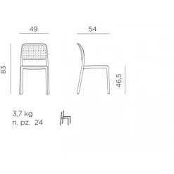 Online NARDI Set 6 Bora Bistrot, da 1 a 6 pezzi per set |