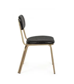 Online CONTEMPORARY STYLE SET 2 SEDIA ADDY NERO