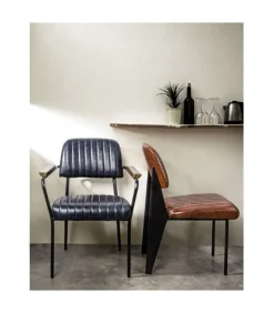 Hot CONTEMPORARY STYLE SET 2 SEDIA C-BR NELLY BLU VINTAGE