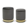 Clearance CONTEMPORARY STYLE SET2 POUF CONTENITORE MILENA GRIGIO SC