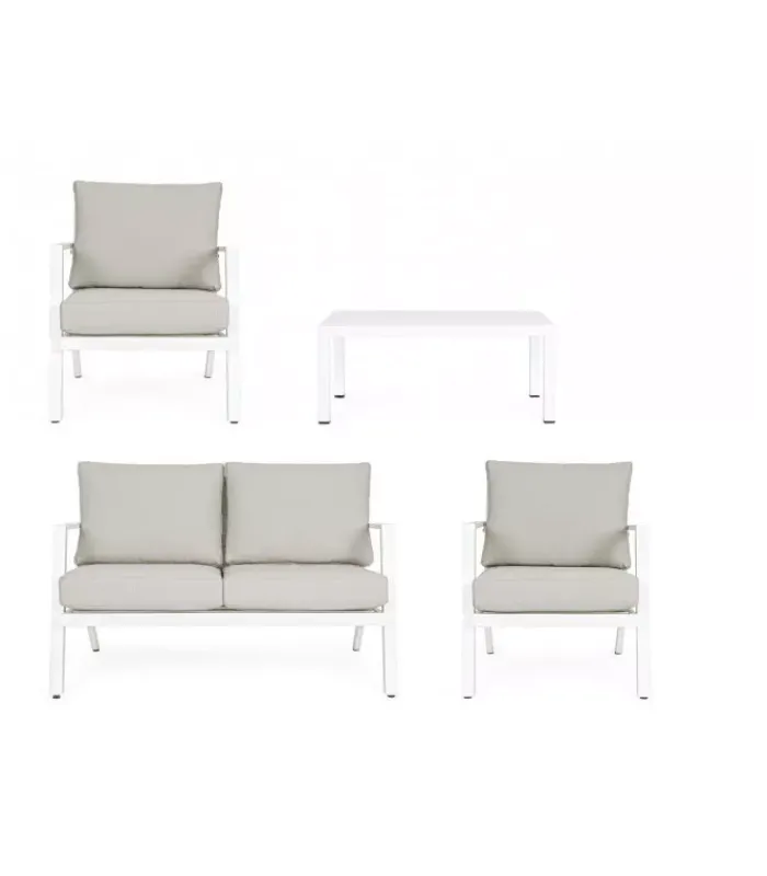 Clearance CONTEMPORARY STYLE SET4 SALOTTO C-C HARLEY BIANCO YK11