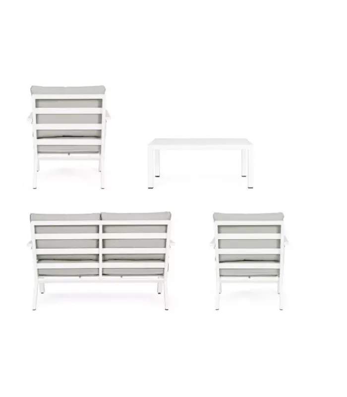 Clearance CONTEMPORARY STYLE SET4 SALOTTO C-C HARLEY BIANCO YK11