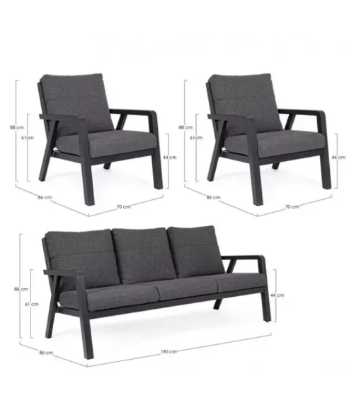 Best CONTEMPORARY STYLE SET3 SALOTTO C-C TRUMAN ANTR JX55