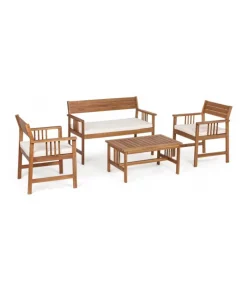 Discount CONTEMPORARY STYLE SET4 SALOTTO NOEMI C-C ECRU'