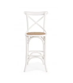 Discount CONTEMPORARY STYLE SGABELLO BAR CROSS BIANCO