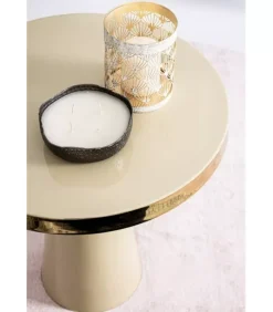 Clearance CONTEMPORARY STYLE TAVOLINO NANDIKA IVORY D45.5