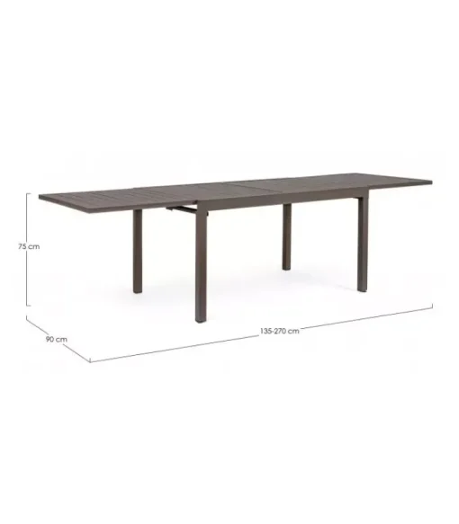 Hot CONTEMPORARY STYLE TAVOLO AL.PELAGIUS 135-270X90 COFFEEYK14