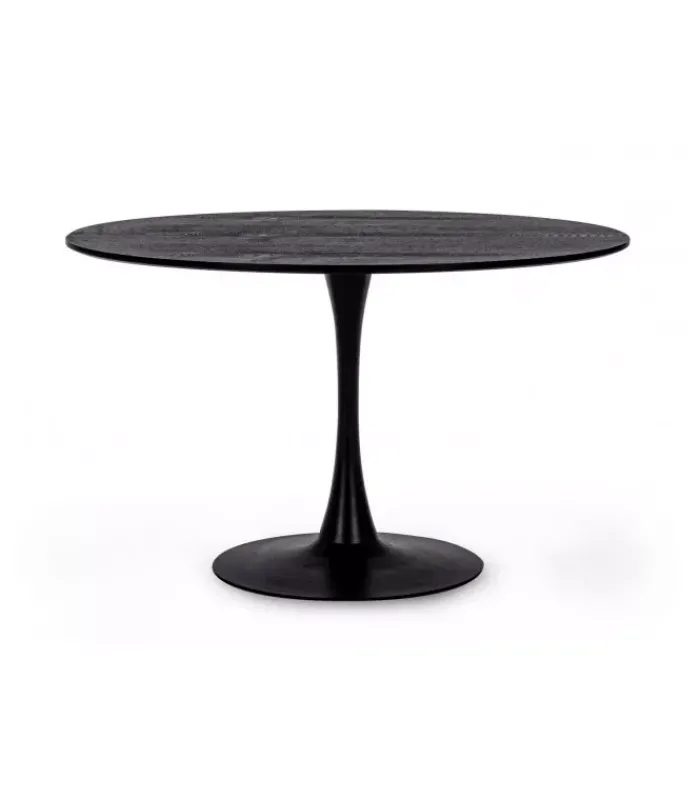 Outlet CONTEMPORARY STYLE TAVOLO BLOOM NERO D120